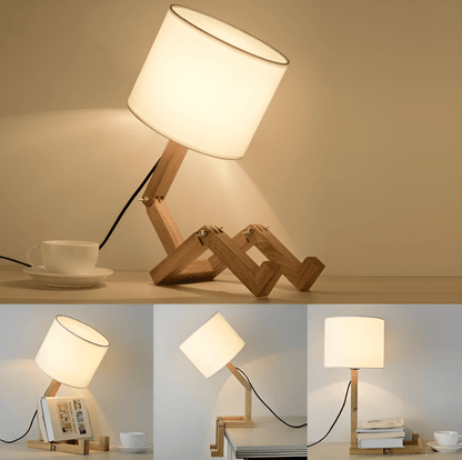 Zerelle – Adjustable Lamp with Wood Details