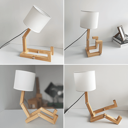 Zerelle – Adjustable Lamp with Wood Details