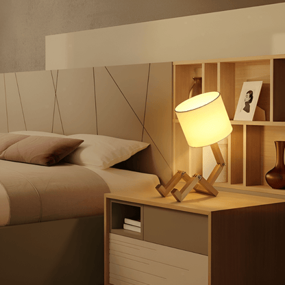Zerelle – Adjustable Lamp with Wood Details